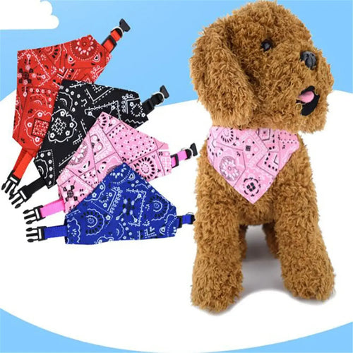 Cute Doggy Bandana Scarf Collar